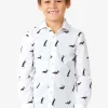 Boys OppoSuits Christmas Shirts^Christmas Penguins