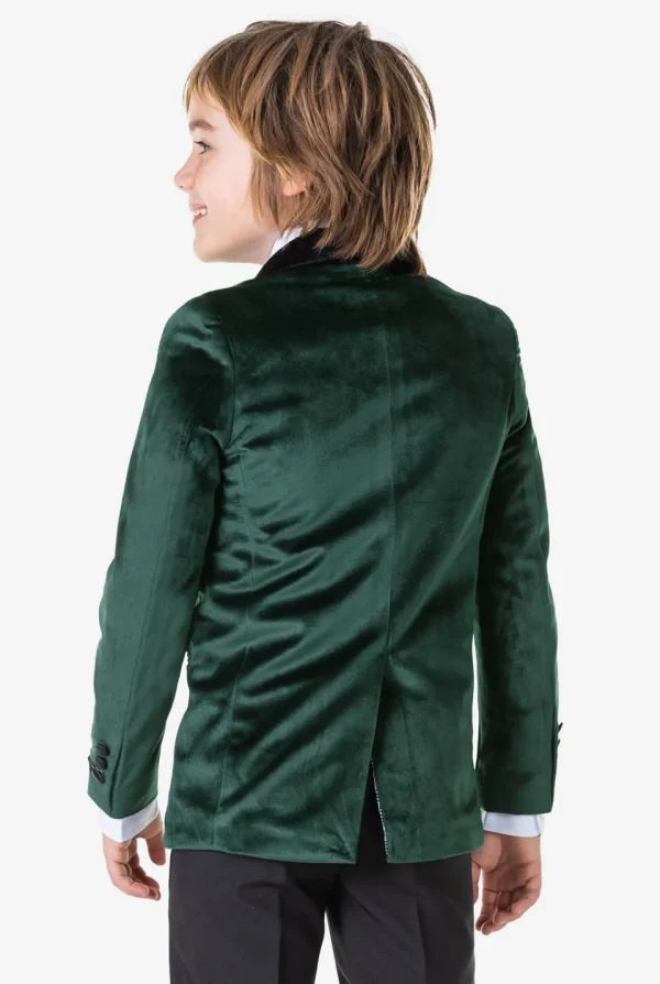 Boys OppoSuits Blazers^Dinner Jacket - Rich Green