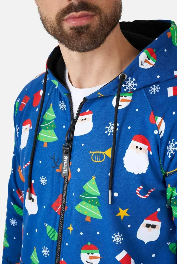 Men OppoSuits Solid Colored Onesies^Festivity Blue