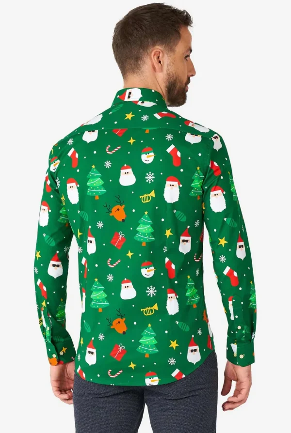 Men OppoSuits Christmas Shirts^Festivity Green