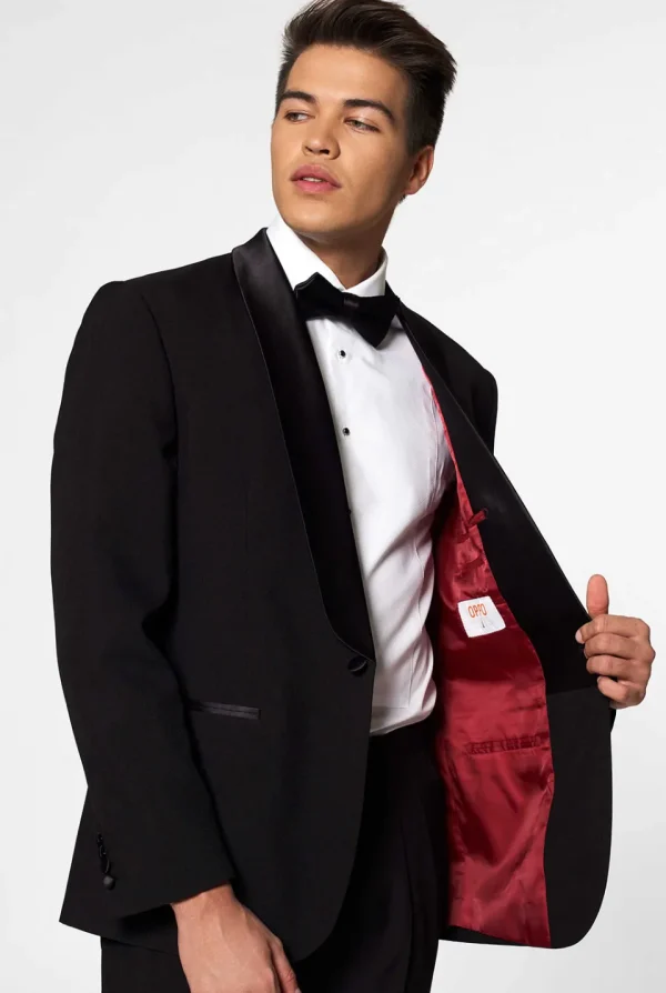 Men OppoSuits Christmas Tuxedos^Jet Set Black