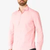 Men OppoSuits Solid Colored Shirts^Lush Blush