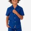 Men OppoSuits Solid Colored Summer Sets^Navy Royale
