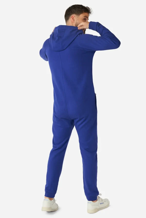 Men OppoSuits Solid Colored Onesies^Navy Royale