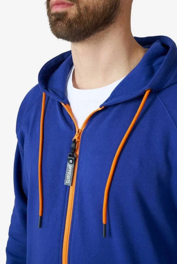 Men OppoSuits Solid Colored Onesies^Navy Royale