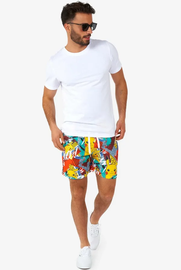 Men OppoSuits Printed Summer Sets^Pika Pikachu