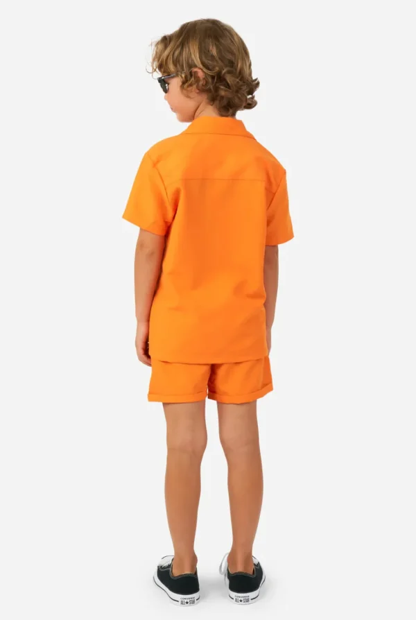 Men OppoSuits Solid Colored Summer Sets^The Orange