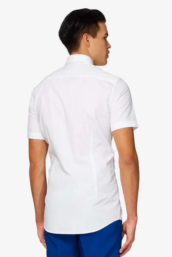 Men OppoSuits Solid Colored Shirts^White Knight