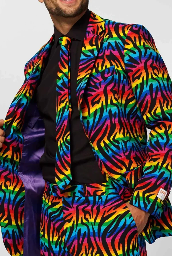 Men OppoSuits Prom Suits^Wild Rainbow